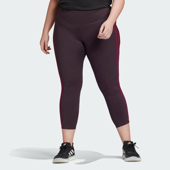 NEW adidas 3-Stripe Believe This 7/8 Plus Size - Picture 3 of 11
